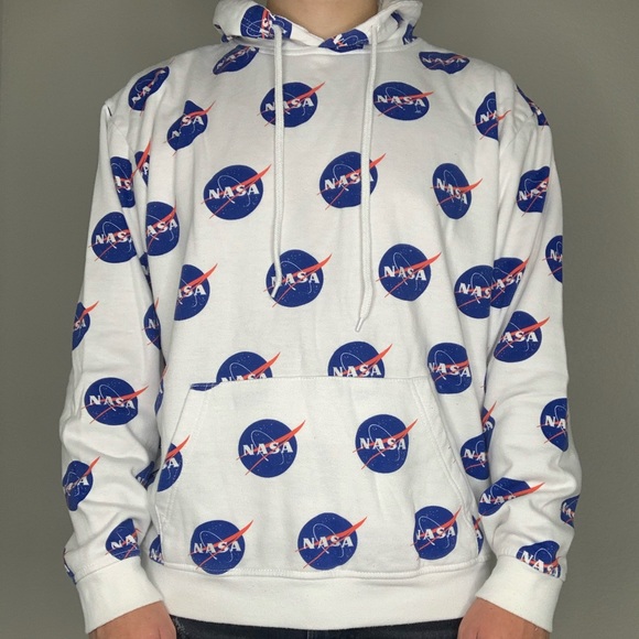 White FOREVER 21 NASA Hoodie - Picture 2 of 2